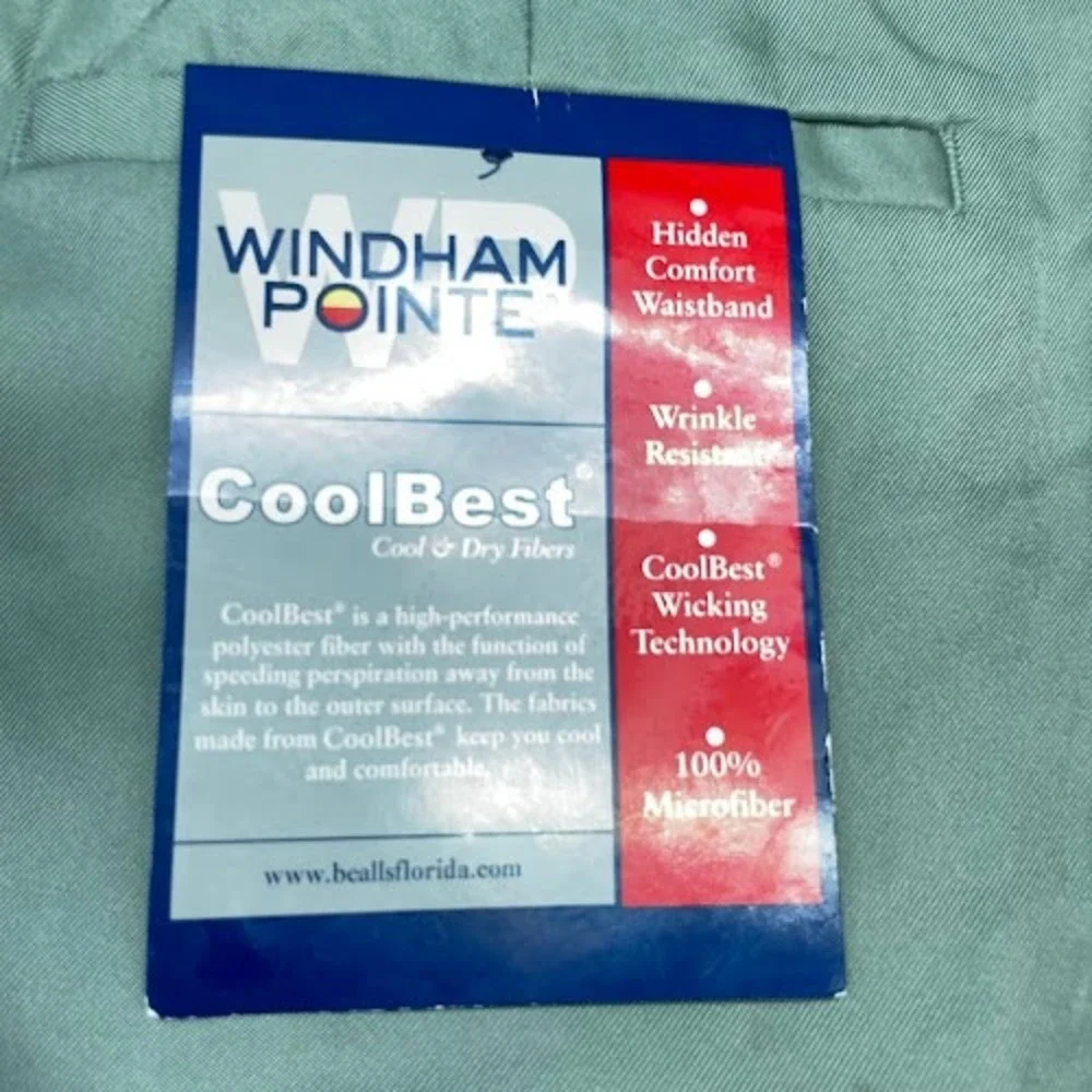 NEW Windham‎ Pointe Golf Shorts Mens 42 CoolBest Sea Spray Wrinkle Resistant NWT